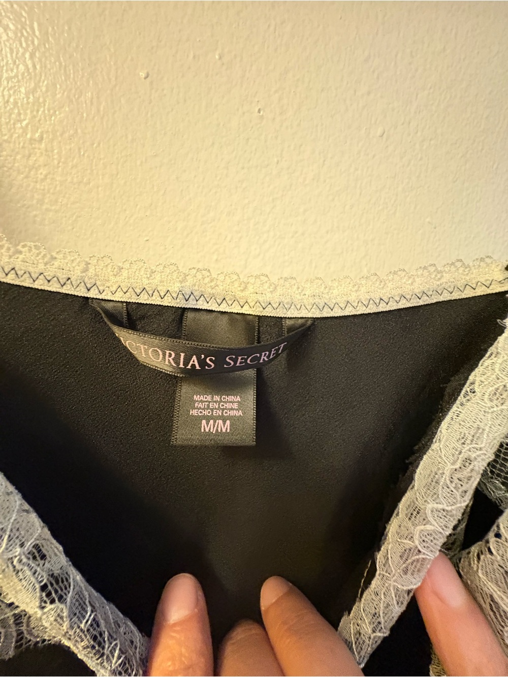 Victoria's Secret Black Slip with Lace Trim - Picture 2 of 3